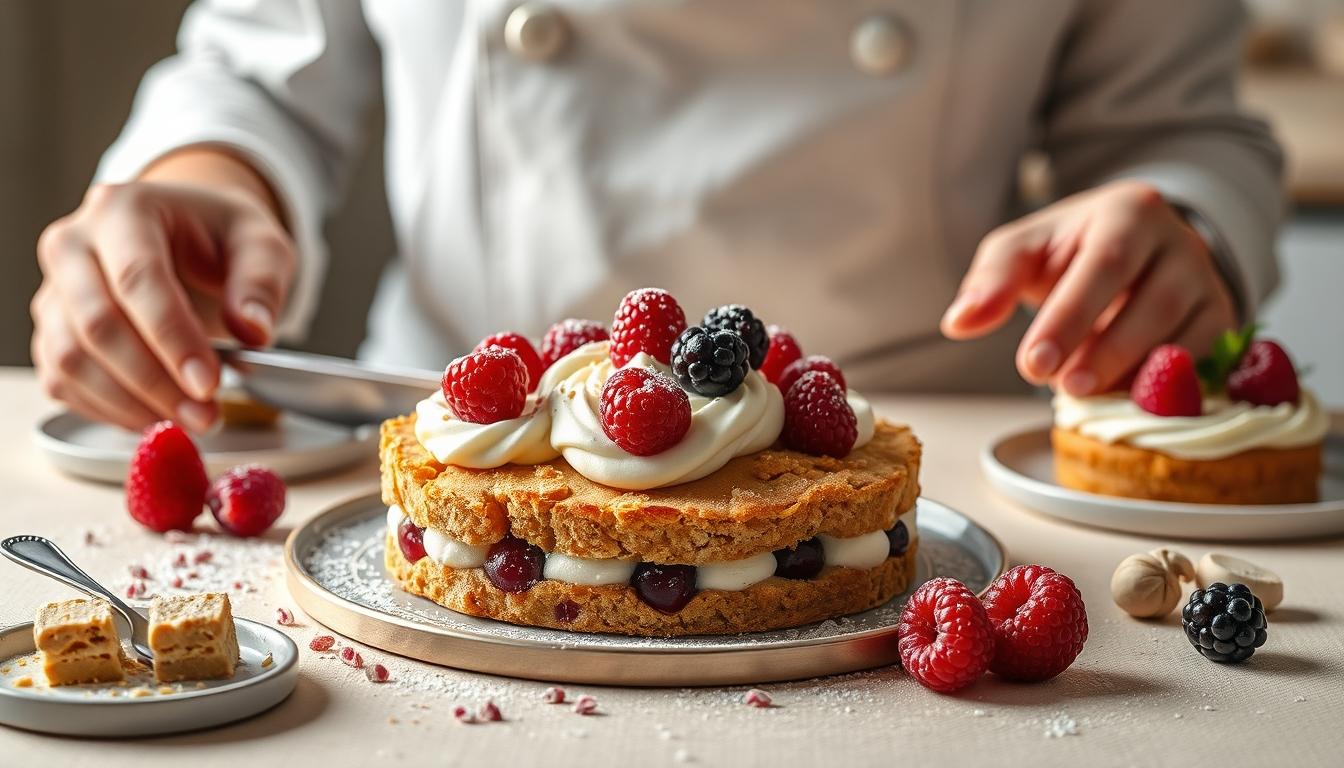 Balanced healthy meal prepared in a home kitchen